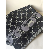 Handdoek - Koeien - Zwart